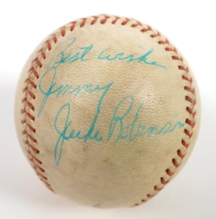 AUTHENTIC JACKIE ROBINSON SIGNED
