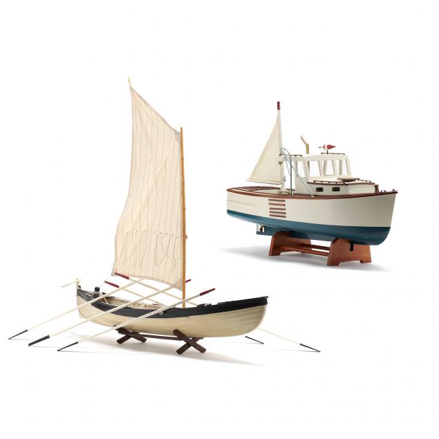 AUTHENTIC MODELS, TWO LARGE PAINTED