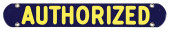 AUTHORIZED PORCELAIN SIGN.<br>