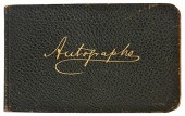 AUTOGRAPH BOOK WITH AUTHOR, PO
