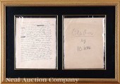 Autograph Manuscript Signed of