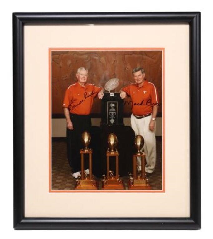 AUTOGRAPHED DARREL ROYAL & MACK