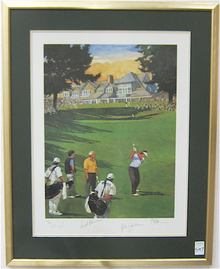 AUTOGRAPHED GOLF PRINT FRED MEYER