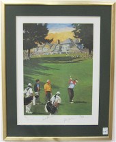 AUTOGRAPHED GOLF PRINT FRED ME