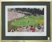AUTOGRAPHED GOLF PRINT FRED ME