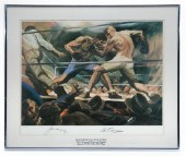 AUTOGRAPHED LITHOGRAPH OF THE