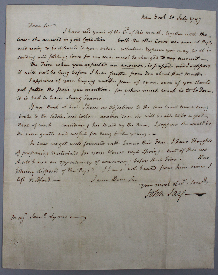 AUTOGRAPHED SIGNED LETTER