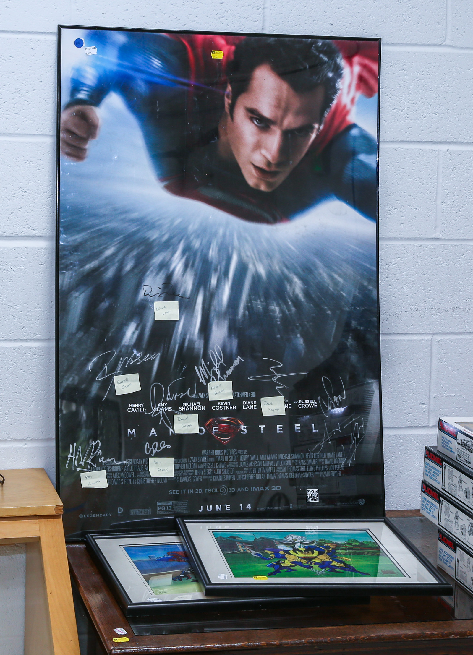 AUTOGRAPHED SUPERMAN POSTER,