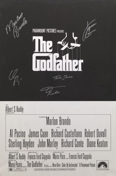 AUTOGRAPHED "THE GODFATHER" MOVIE