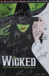 AUTOGRAPHED 'WICKED' POSTER, F