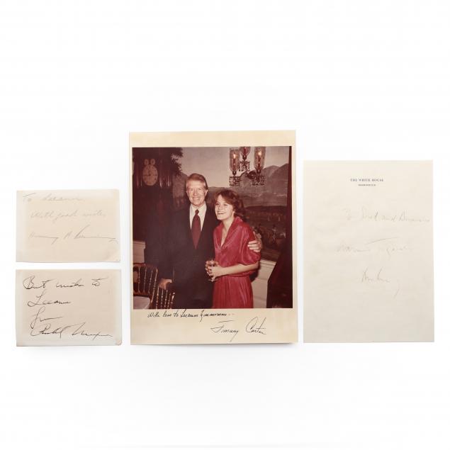 AUTOGRAPHS OF JFK, RICHARD NIXON,