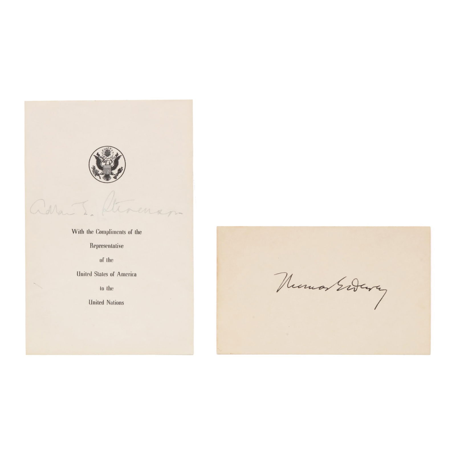 AUTOGRAPHS OF TWO MID-20TH