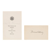 AUTOGRAPHS OF TWO MID-20TH CEN