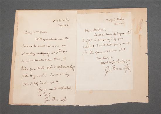 [Autographs] Two ANS of George