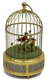 AUTOMATON SINGING BIRDS IN CAG