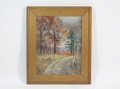 AUTUMNAL FOREST PATH LANDSCAPE