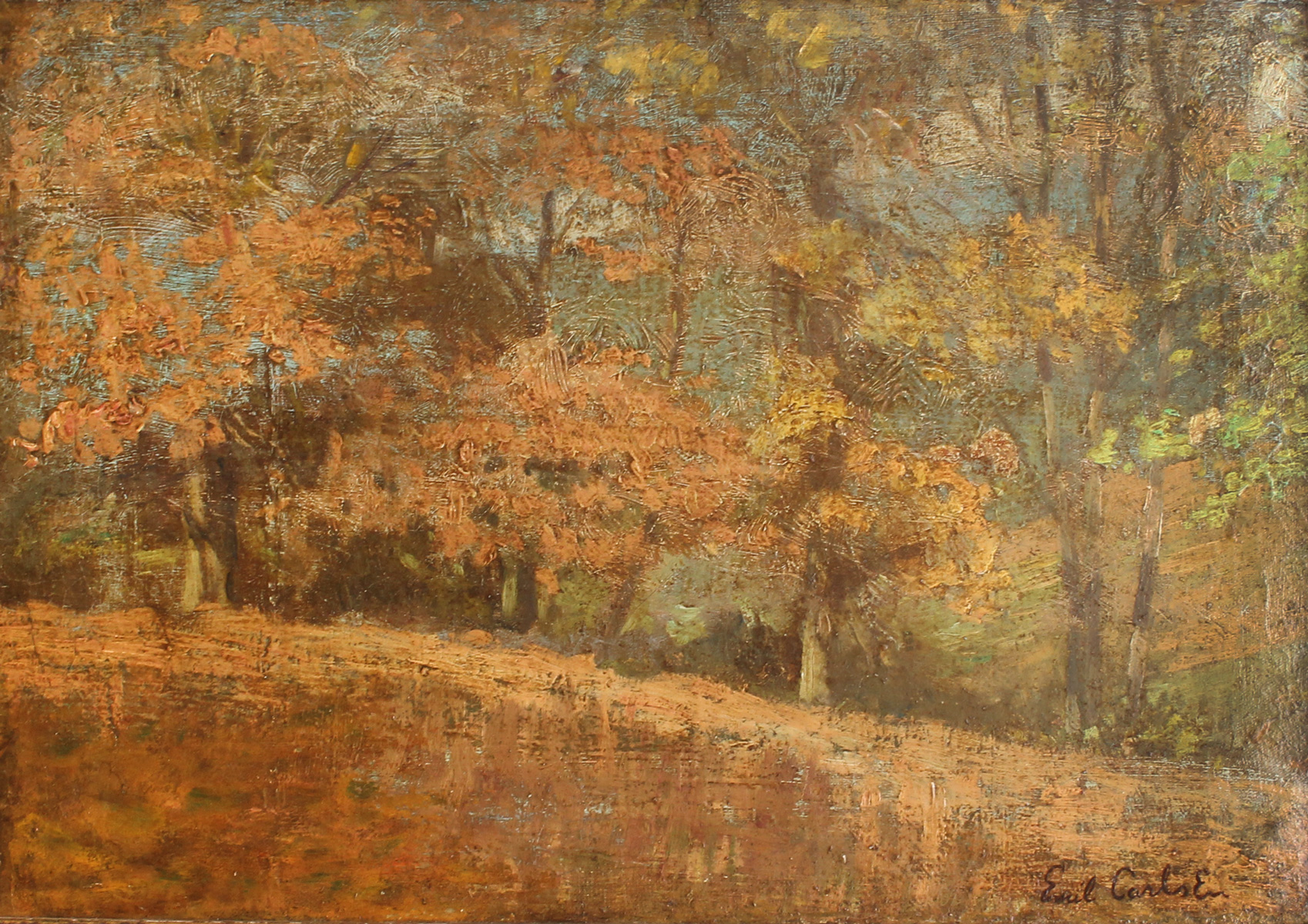AUTUMNAL IMPRESSIONIST LANDSCAPE
