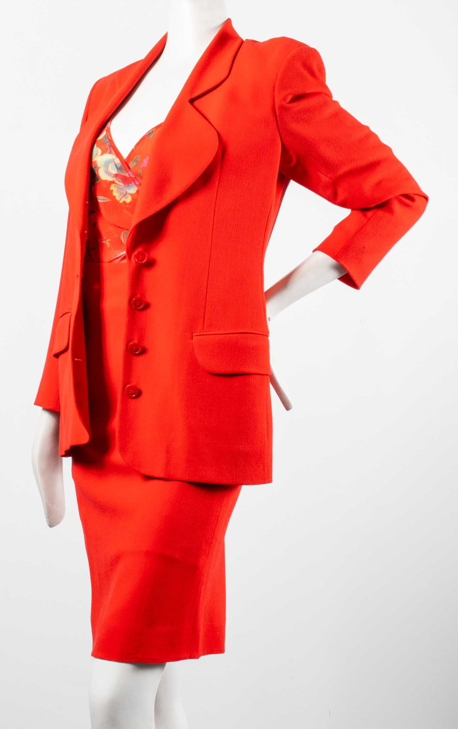 AVANT GARDE WOOL SKIRT SUIT W