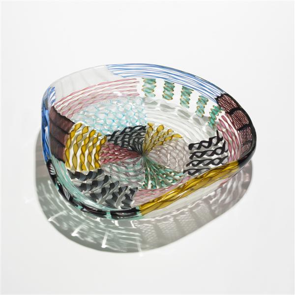 AVEM bowl  Italy, 1955  latticino