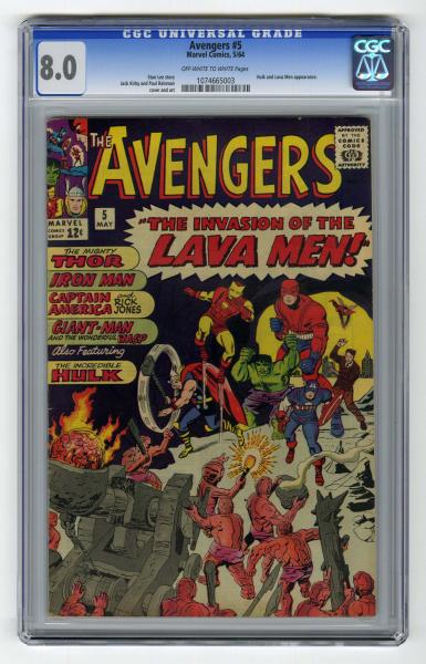 Avengers #5 CGC 8.0 Marvel Comics