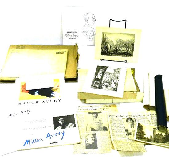 Avery family ephemera: Milton Avery