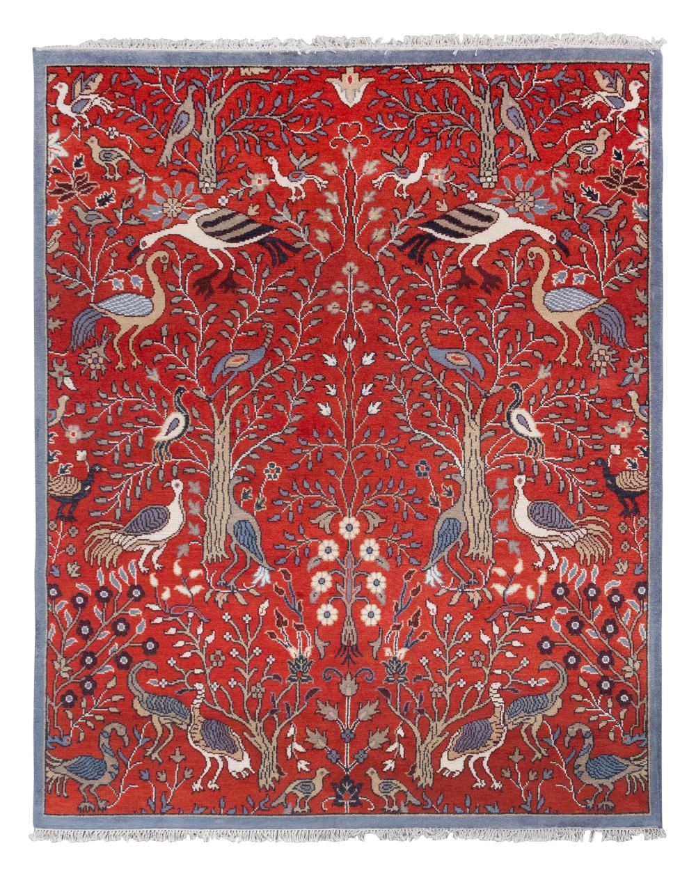 AVIARY GARDEN DESIGN RUG: 8'0" X