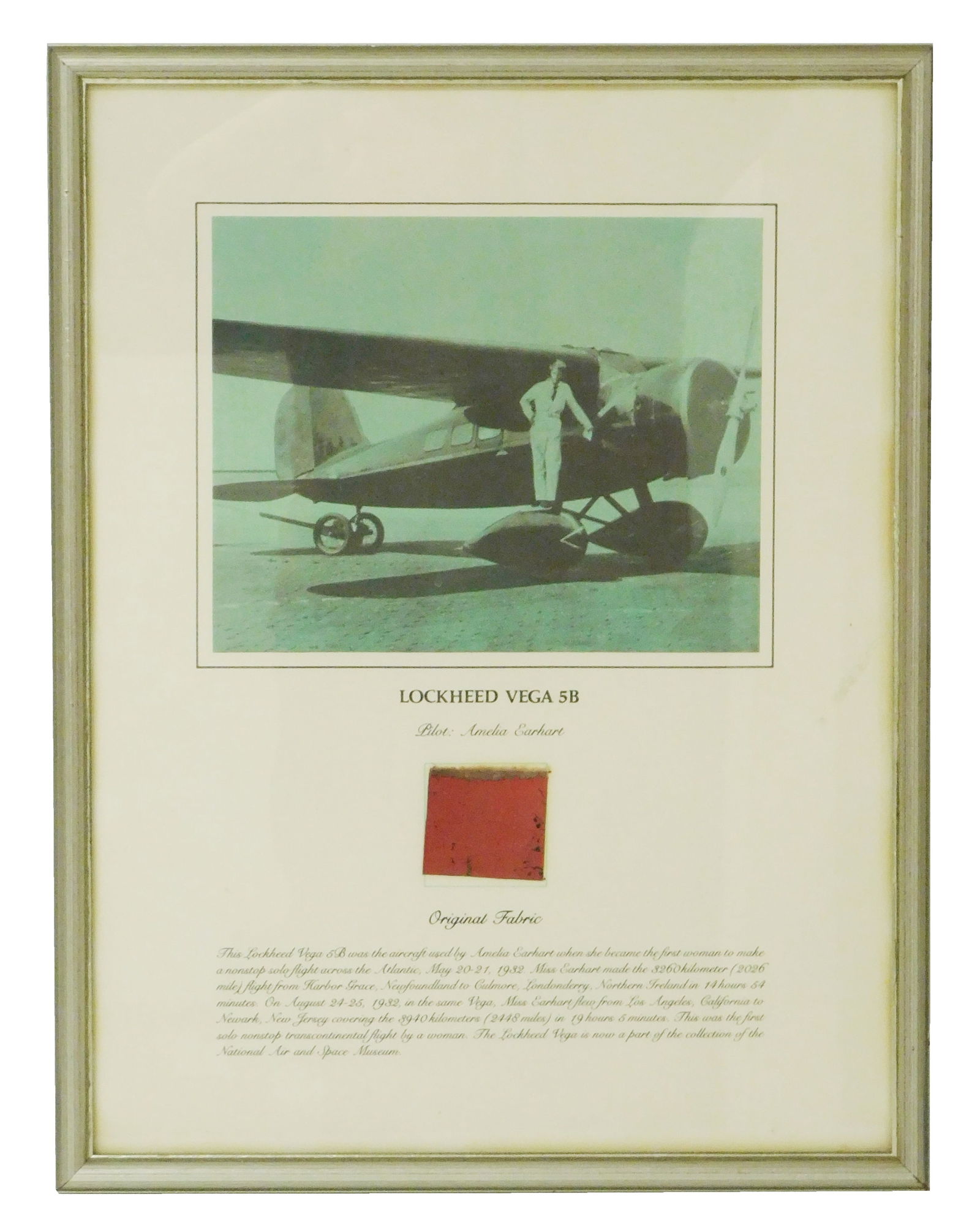 AVIATION: AMELIA EARHART FABRIC