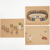 AWA TSIREH, (3) POCHOIR PRINTS