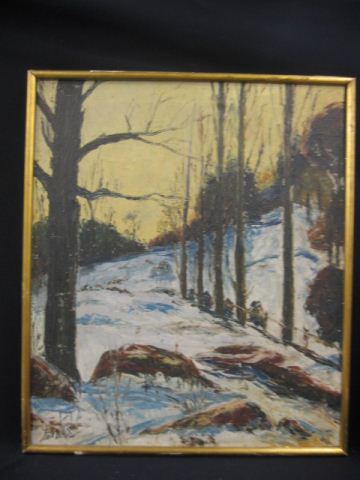 Axel Lind Oil Winter Landscape