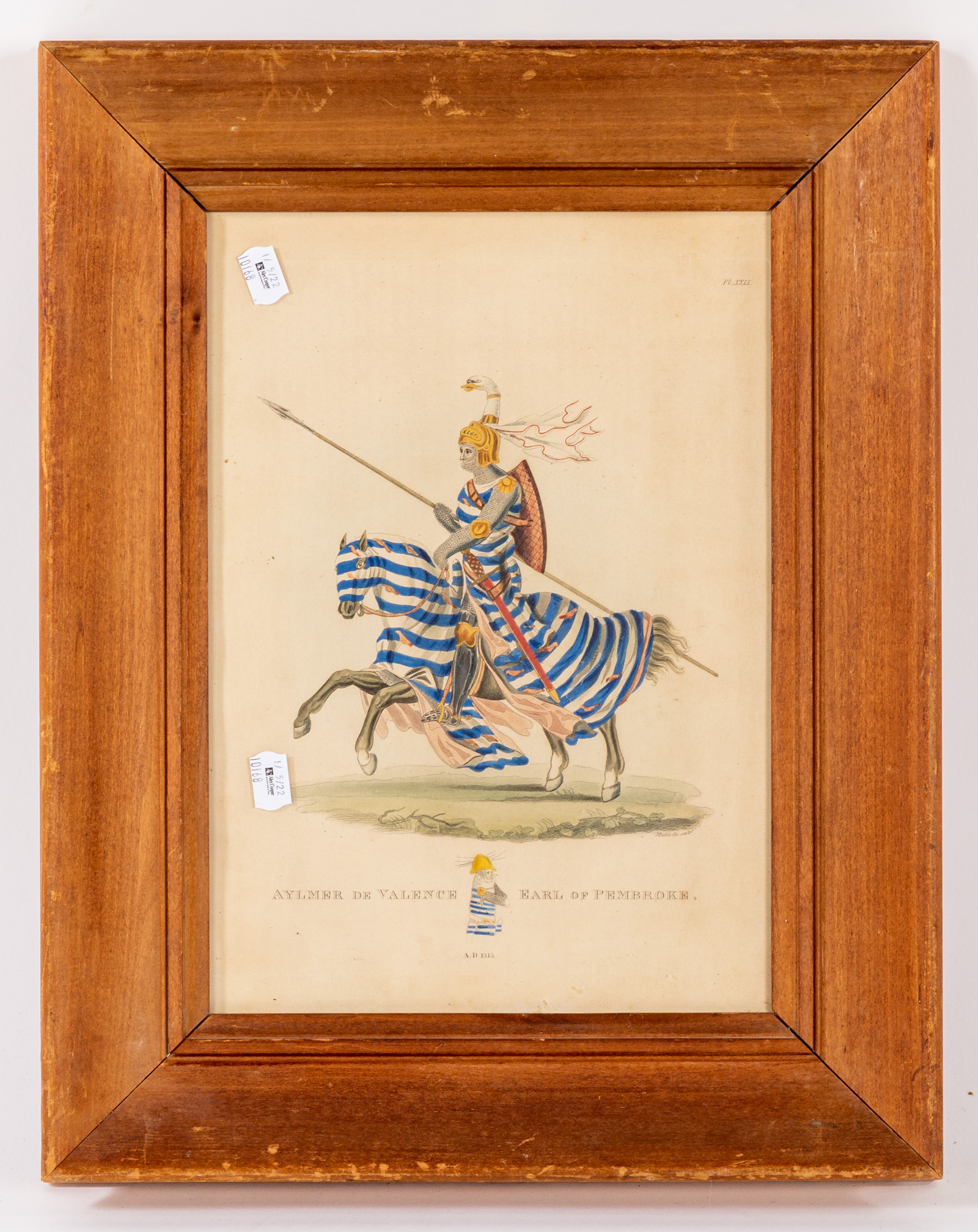 "AYLMER DE VALENCE," HAND COLORED