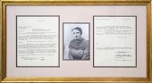 AYN RAND AUTOGRAPHED LETTER SI