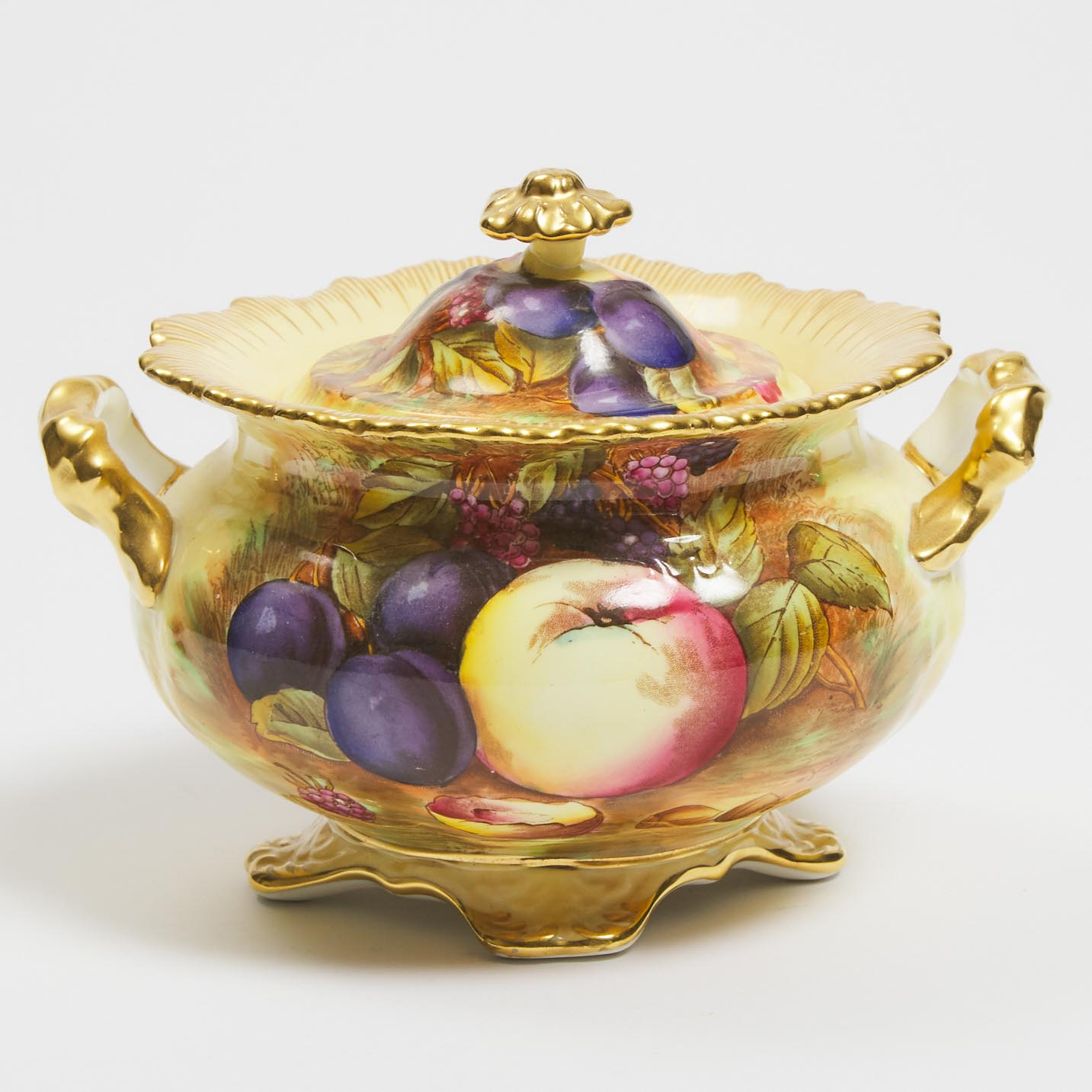 Aynsley 'Orchard Gold' Covered