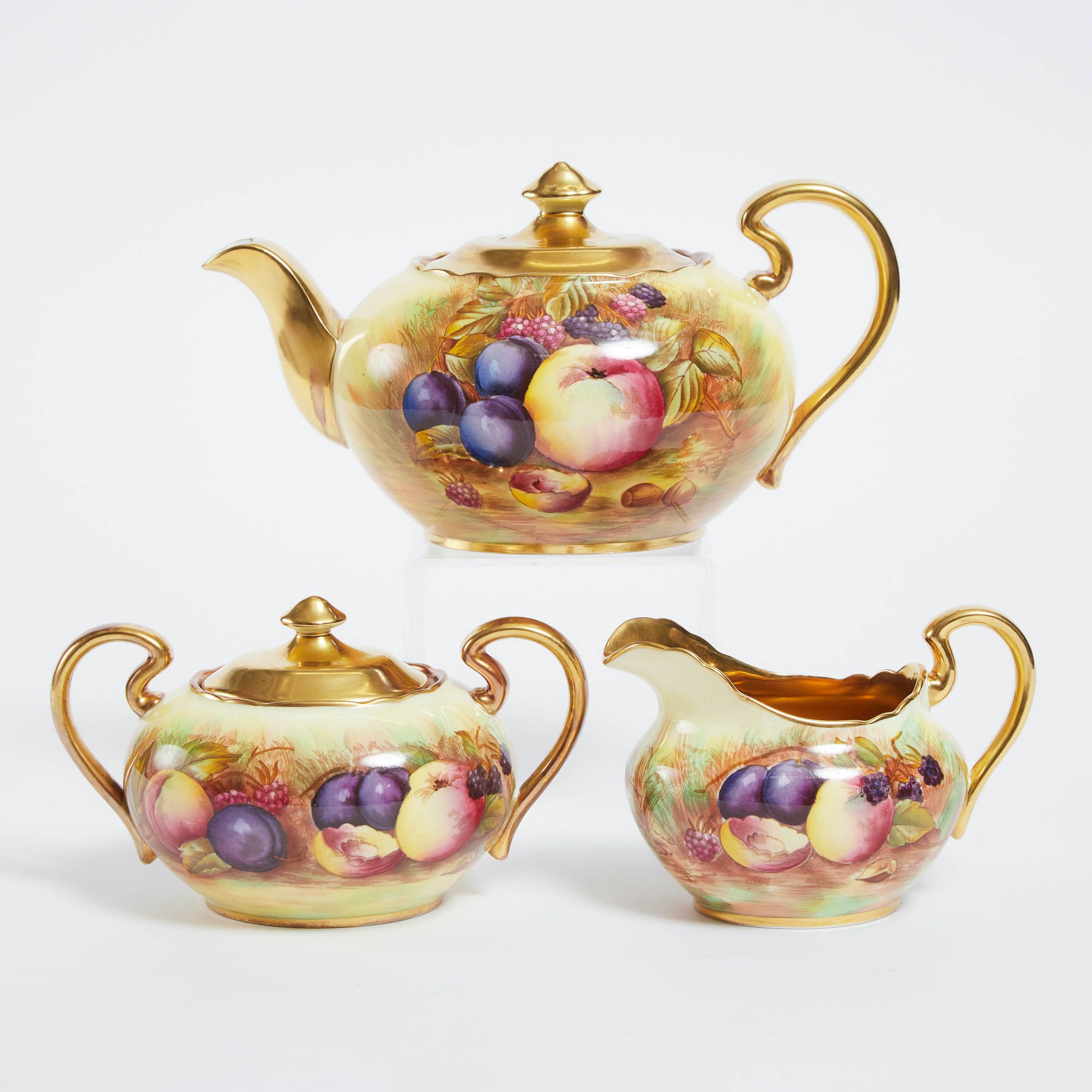 Aynsley 'Orchard Gold' Tea Service,
