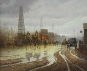 B. ADAMS WESTERN COWBOY PAINTI
