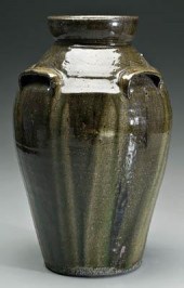 B. B. Craig stoneware churn, w