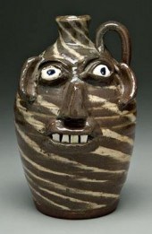 B. B. Craig stoneware face jug