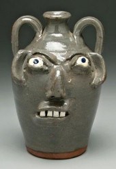 B. B. Craig stoneware face jug