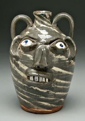 B. B. Craig swirl stoneware face