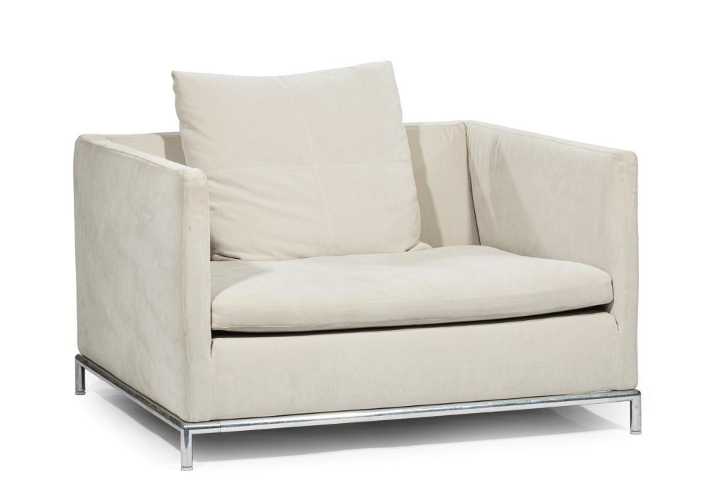 B & B ITALIA BEIGE ARMCHAIRS WITH