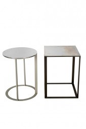B & B ITALIA: TWO CHROME END T
