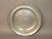 B. BARNES PEWTER PLATEca. 1815
