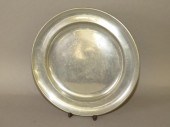 B. BARNS PEWTER PLATEca. 1815;