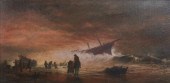 B G Tobey, 19th C "Coastal Shi
