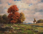 B. GAUDETT OIL ON CANVAS, AUTU