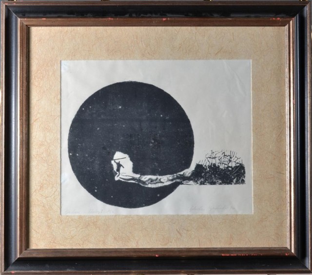B. Goninski Abstract Lithograph
