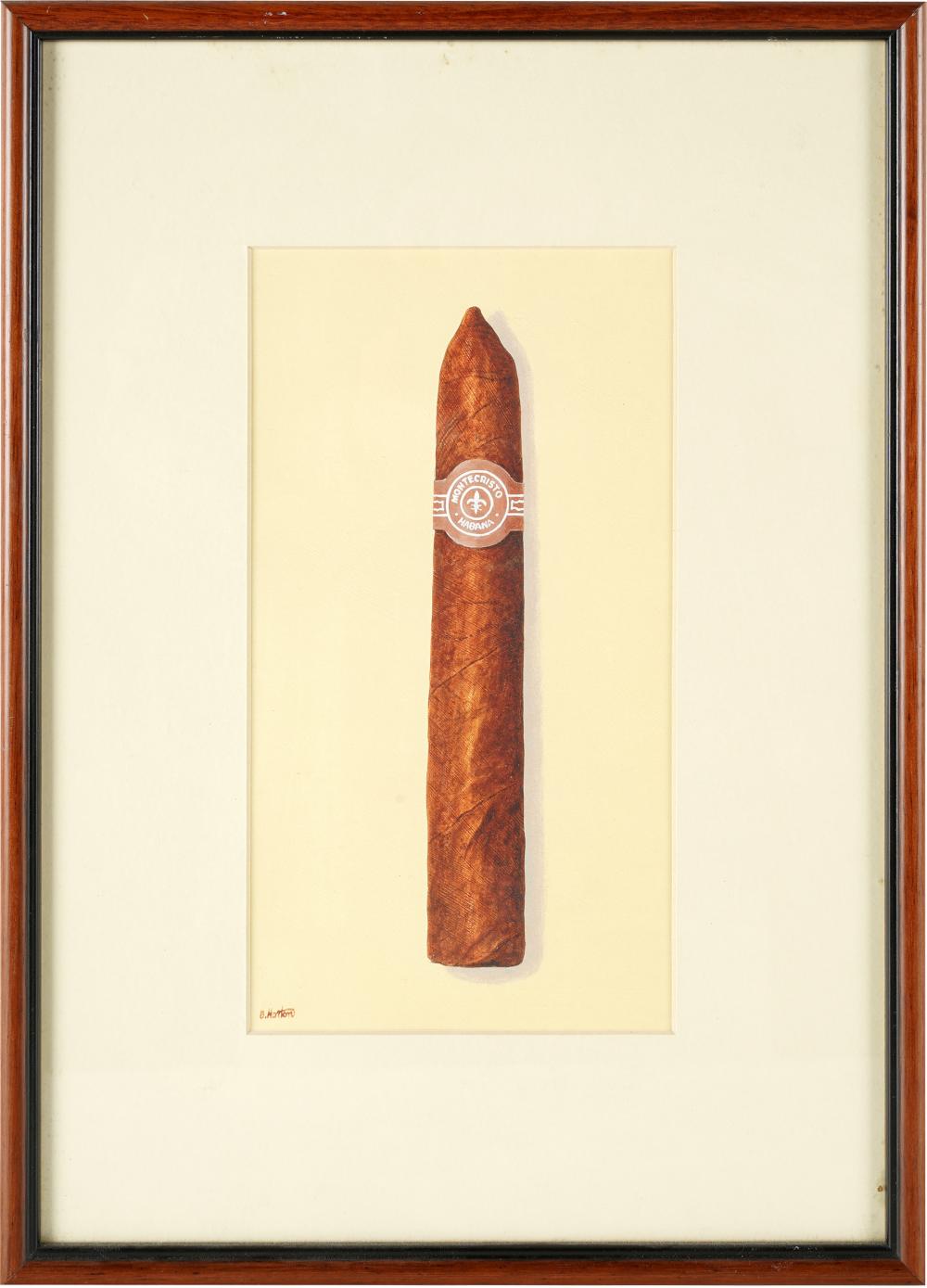 B. HORTON: CIGARgouache on paper;