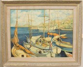 B. SCHEUBREIN OIL ON BOARDB. S