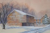 B. TRUMBORE, RED BARN IN WINTE