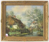 B. WIERINGA OIL ON CANVAS. (Du
