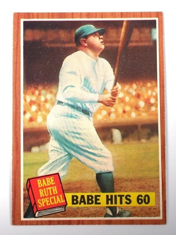 BABE RUTH 1962 TOPPS 139 HITS
